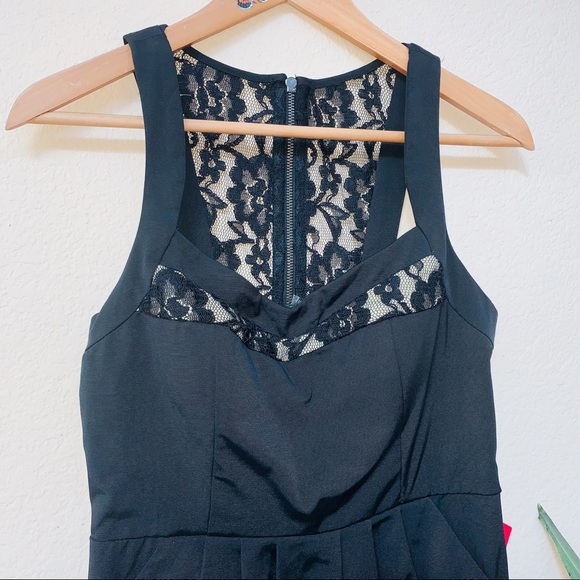 City Triangles Black Sleeveless Lace Dress Sz 9 - Picture 2 of 8